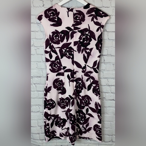 Lord & Taylor US M PinkPurple Elegant Dress With Pokets Feminine Coktail Chic - Picture 9 of 11